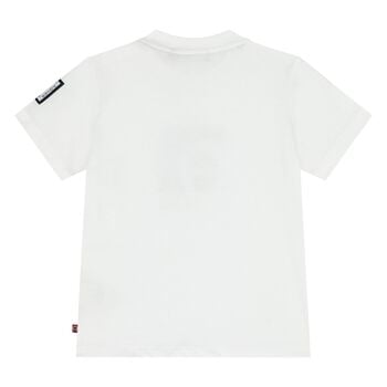Younger Boys White Logo T-Shirt