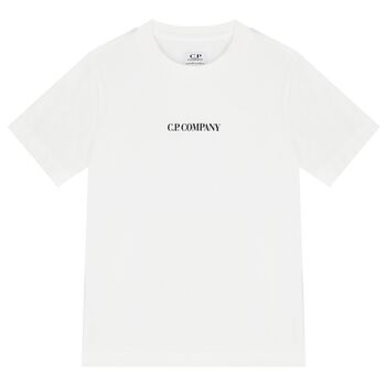 Boys White Logo T-Shirt