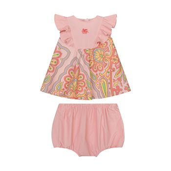 Baby Girls Pink Floral Paisley Dress 