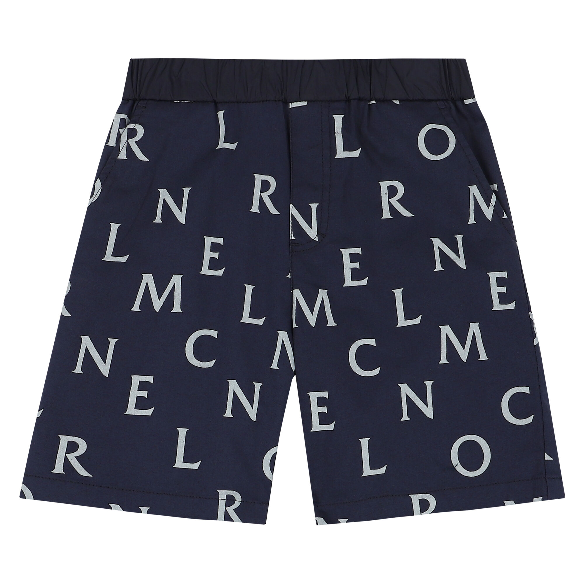 Moncler Enfant Boys Navy Logo Shorts Junior Couture QA