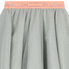 تنورة بالشعار باللون الرمادي والوردي للبنات, 1, hi-res