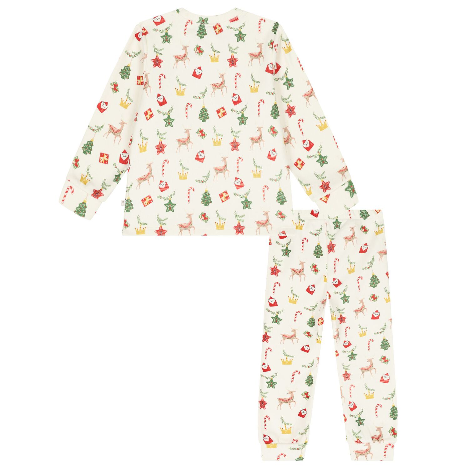 Boys Ivory Festive Pyjamas, 1, hi-res image number null