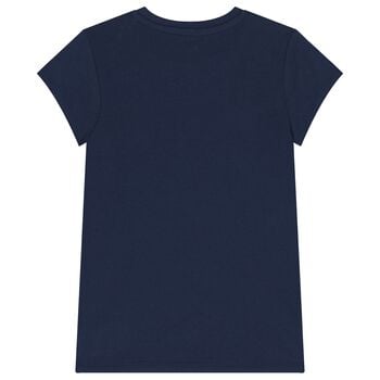 Girls Blue Logo T-Shirt
