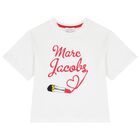 Girls White Logo T-Shirt, 1, hi-res