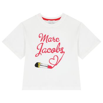 Girls White Logo T-Shirt
