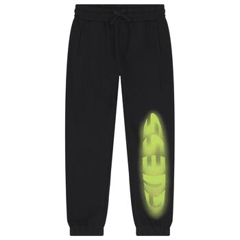 Boys Black Logo Joggers