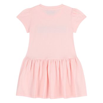 Younger Girls Pink Logo Dress 