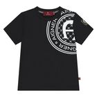 Younger Boys Black Logo T-Shirt, 3, hi-res