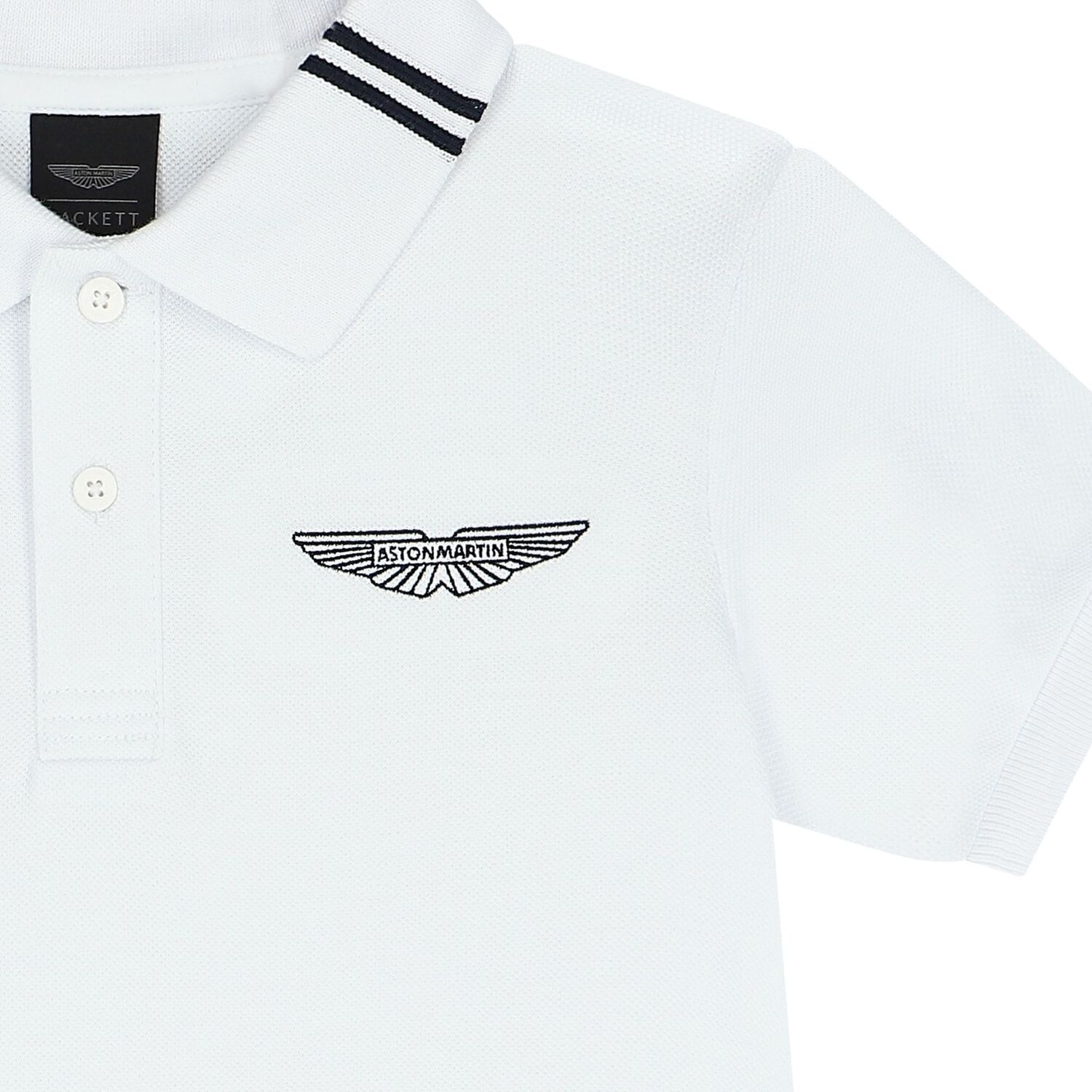 Boys White Logo Polo Shirts, 1, hi-res image number null
