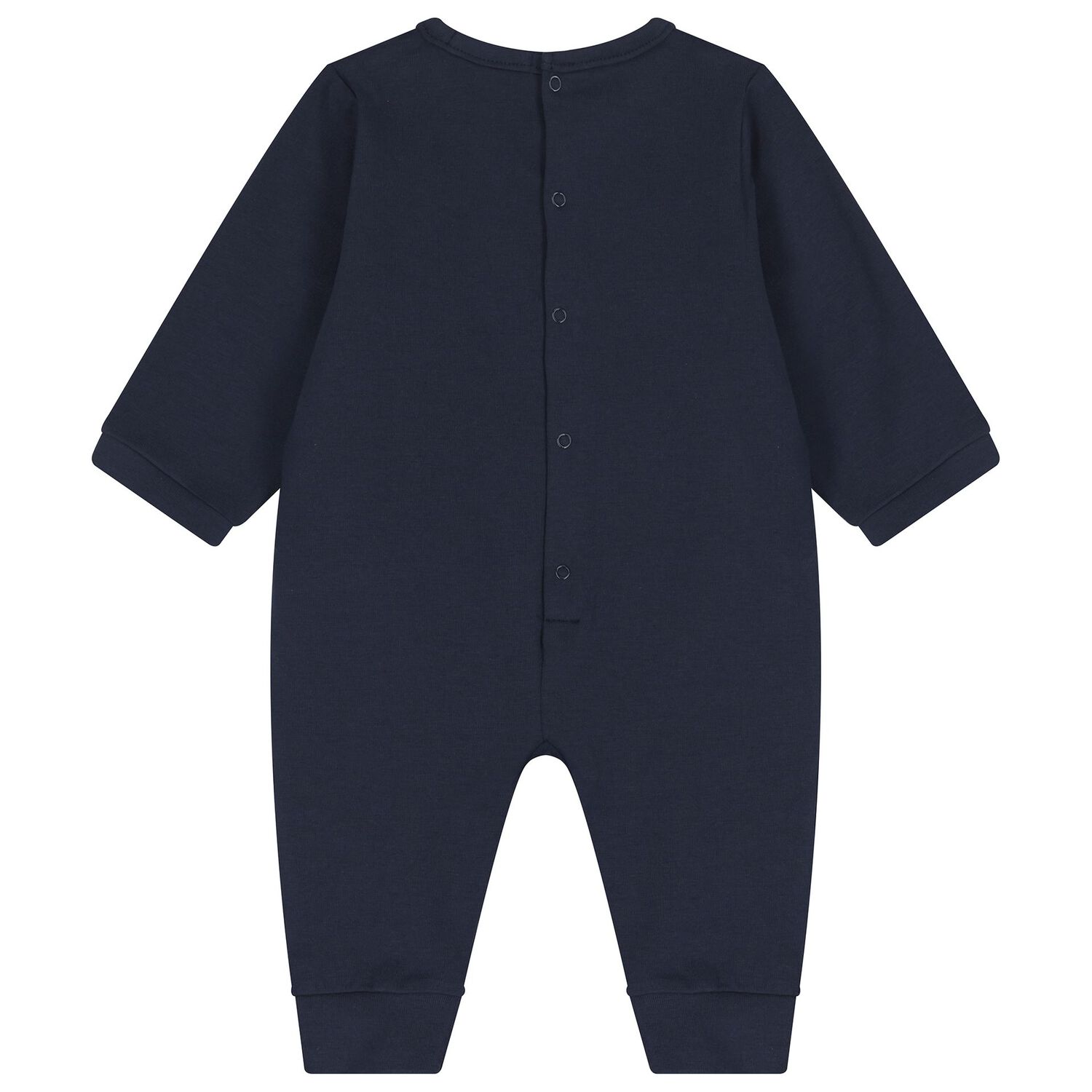 Baby Boys Navy Blue & Gold Logo Babygrow Gift Set, 2, hi-res