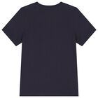 Boys Navy Blue Logo T-Shirt, 2, hi-res