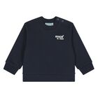 Younger Boys Navy Blue Tiger Logo Sweatshirt, 1, hi-res