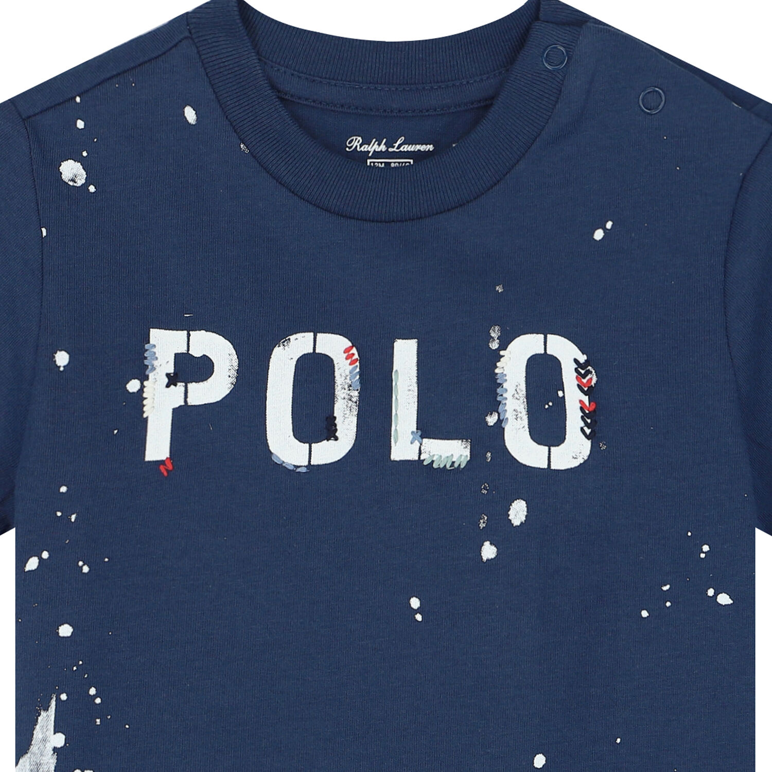 تيشيرت بالشعار باللون الكحلي للأولاد الصغار, 1, hi-res