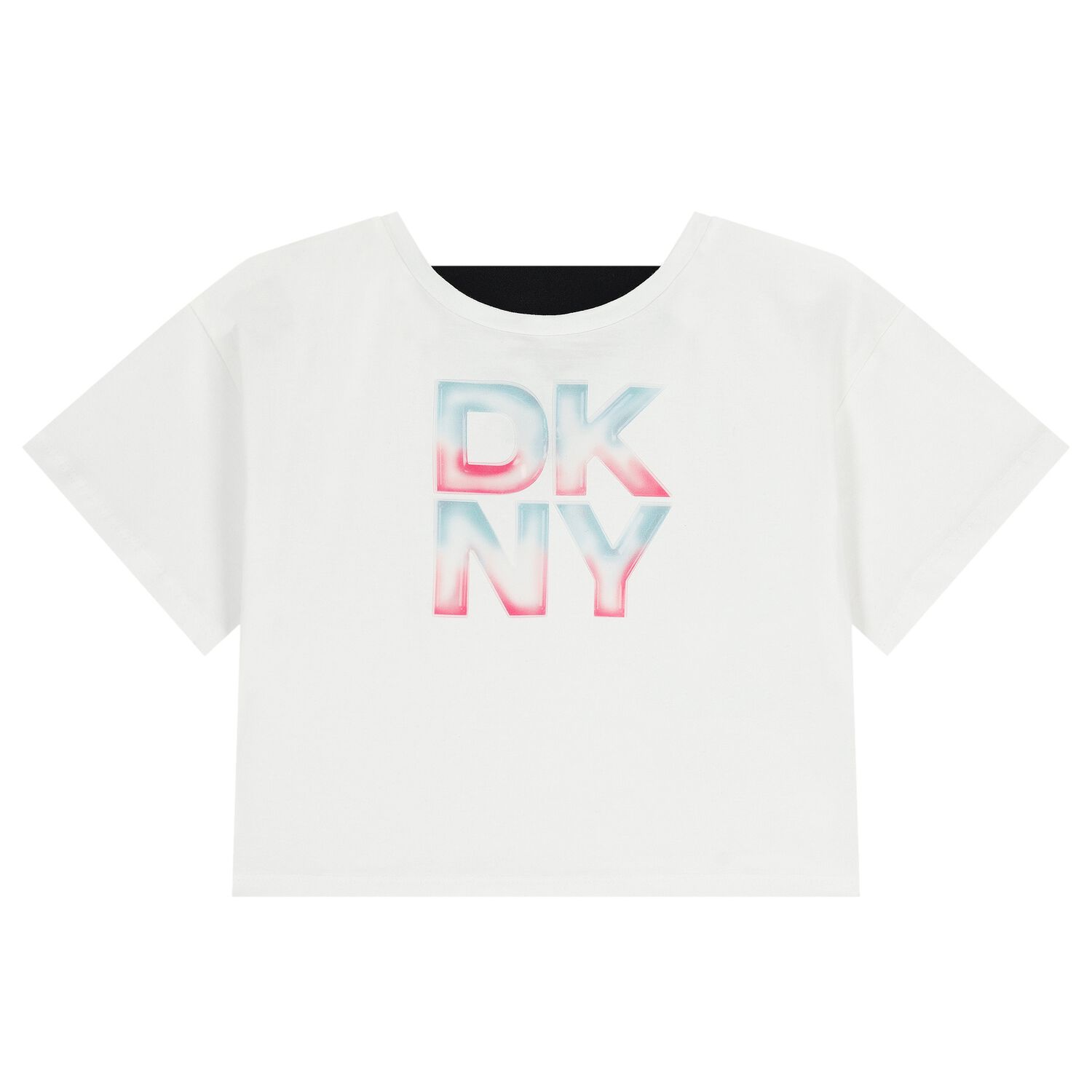 Girls White Logo T-Shirt, 1, hi-res