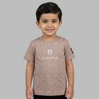 Younger Boys Beige Logo T-Shirt, 2, hi-res