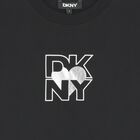 تيشيرت اولاد بالشعار باللون الاسود , 1, hi-res