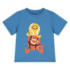 Younger Boys Blue Logo T-Shirt, 1, hi-res