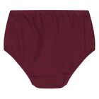 طقم فستان بولو مكشكش باللون الأحمر للبنات , 2, hi-res