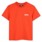 Boys Orange Logo T-Shirt, 1, hi-res