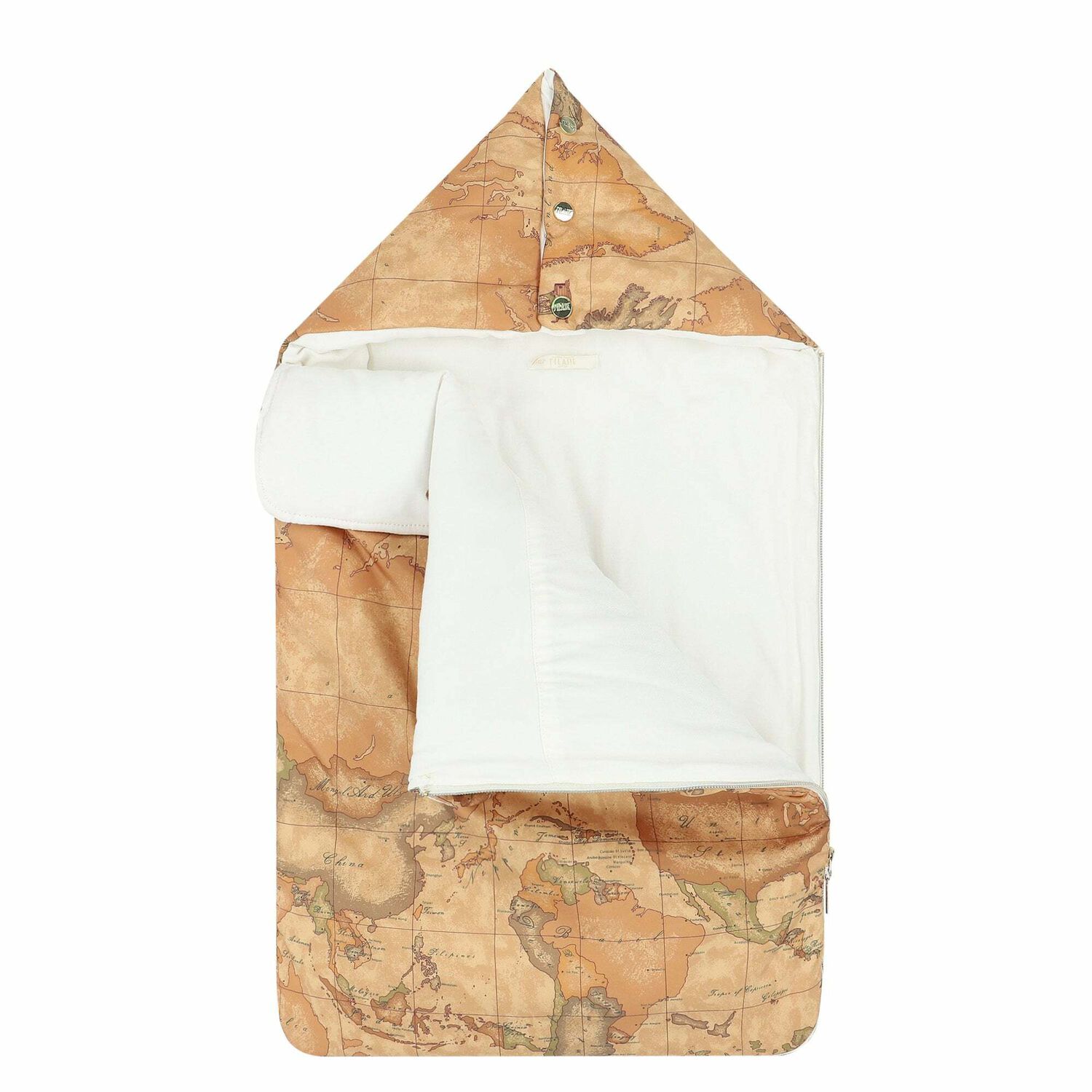 مدس بطبعة خريطة باللون البيج, 1, hi-res