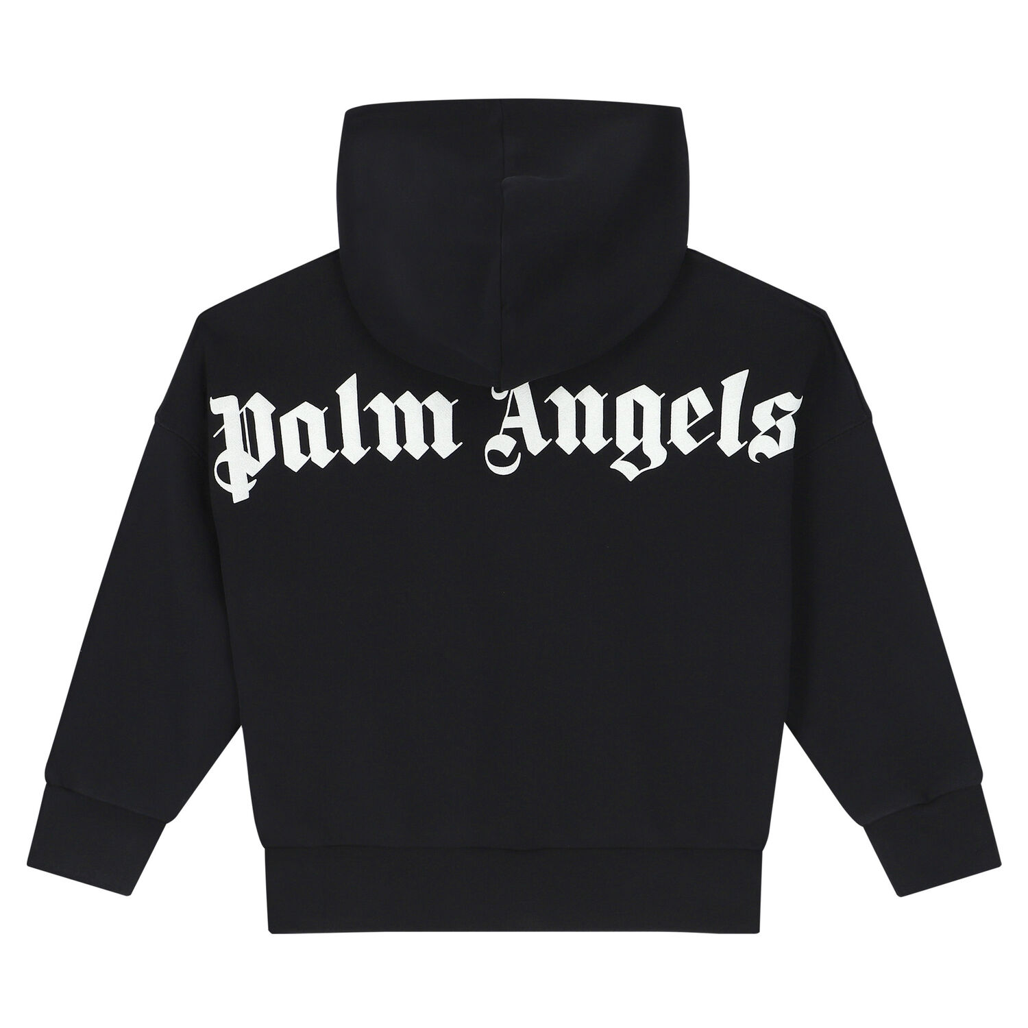Black Logo Hooded Top, 1, hi-res