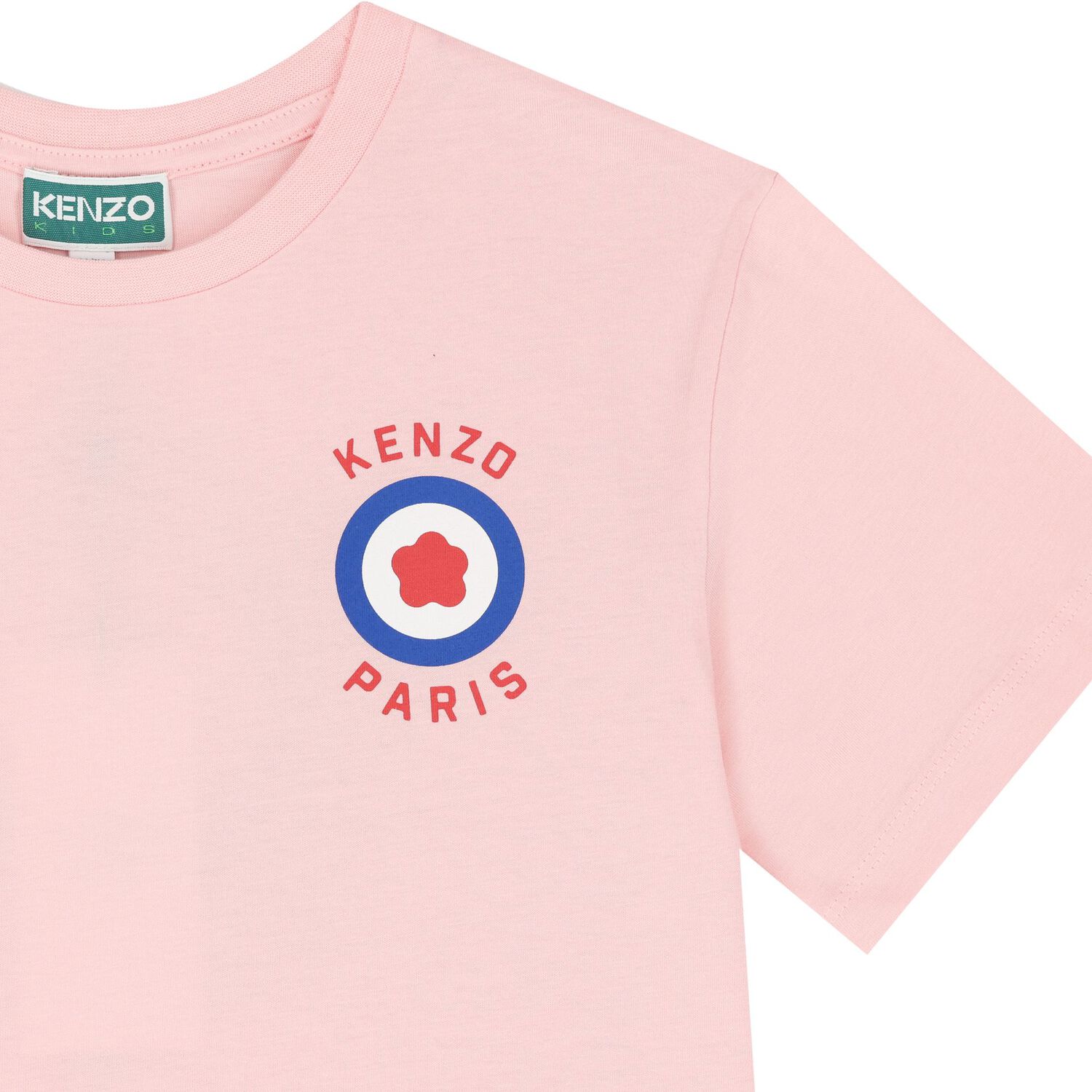 تيشيرت بنات بالشعار باللون الوردي, 1, hi-res image number null