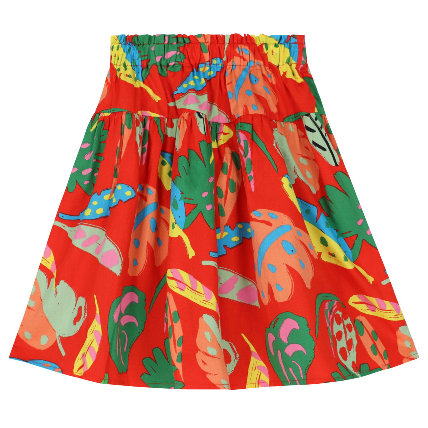 Girls Red Leaves Skirt, 1, hi-res