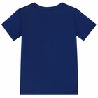 تيشيرت بالشعار باللون الازرق للاولاد, 1, hi-res