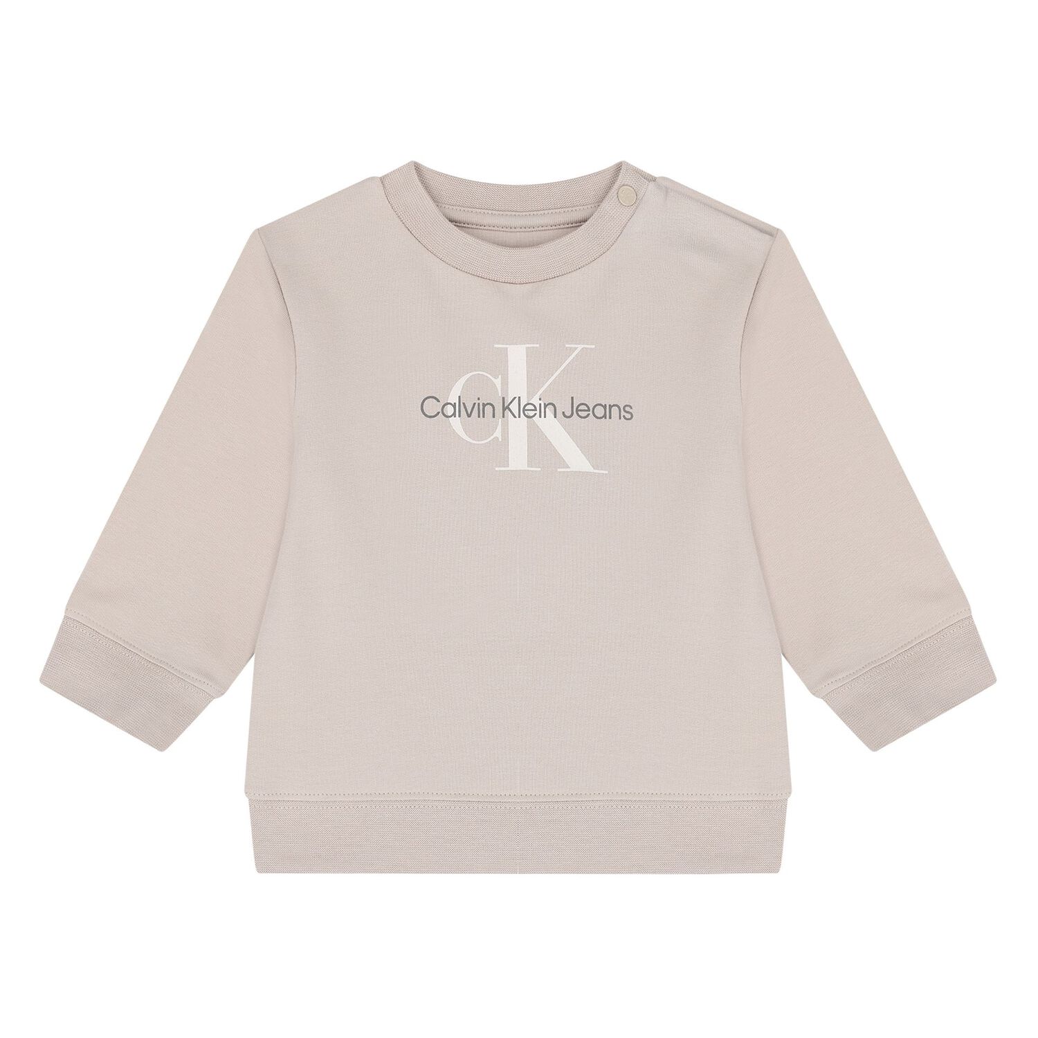 Beige Logo Younger Tracksuit, 5, hi-res
