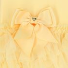 Baby Girls Yellow Tulle Ruffles Dress, 2, hi-res