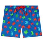 Boys Blue Crabs Swim Shorts, 1, hi-res