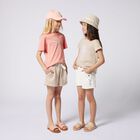 Girls Pink & Beige Logo Sliders, 1, hi-res