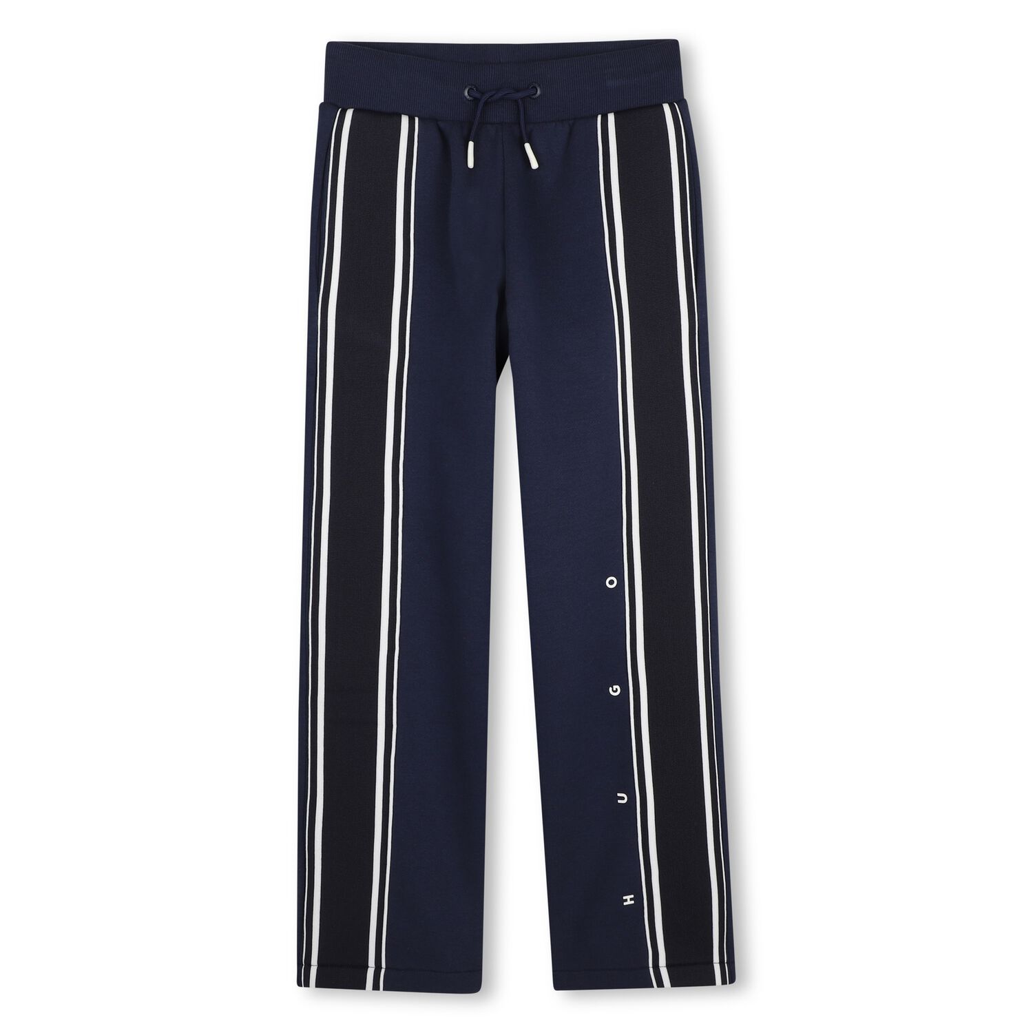 Boys Navy Blue Logo Joggers, 2, hi-res