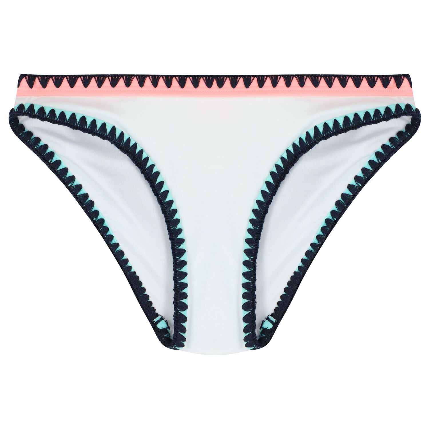 مايوة بكينى بنات مطرز باللون الأبيض, 1, hi-res