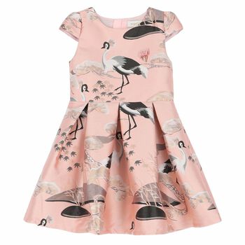 Girls Pink Heron Dress
