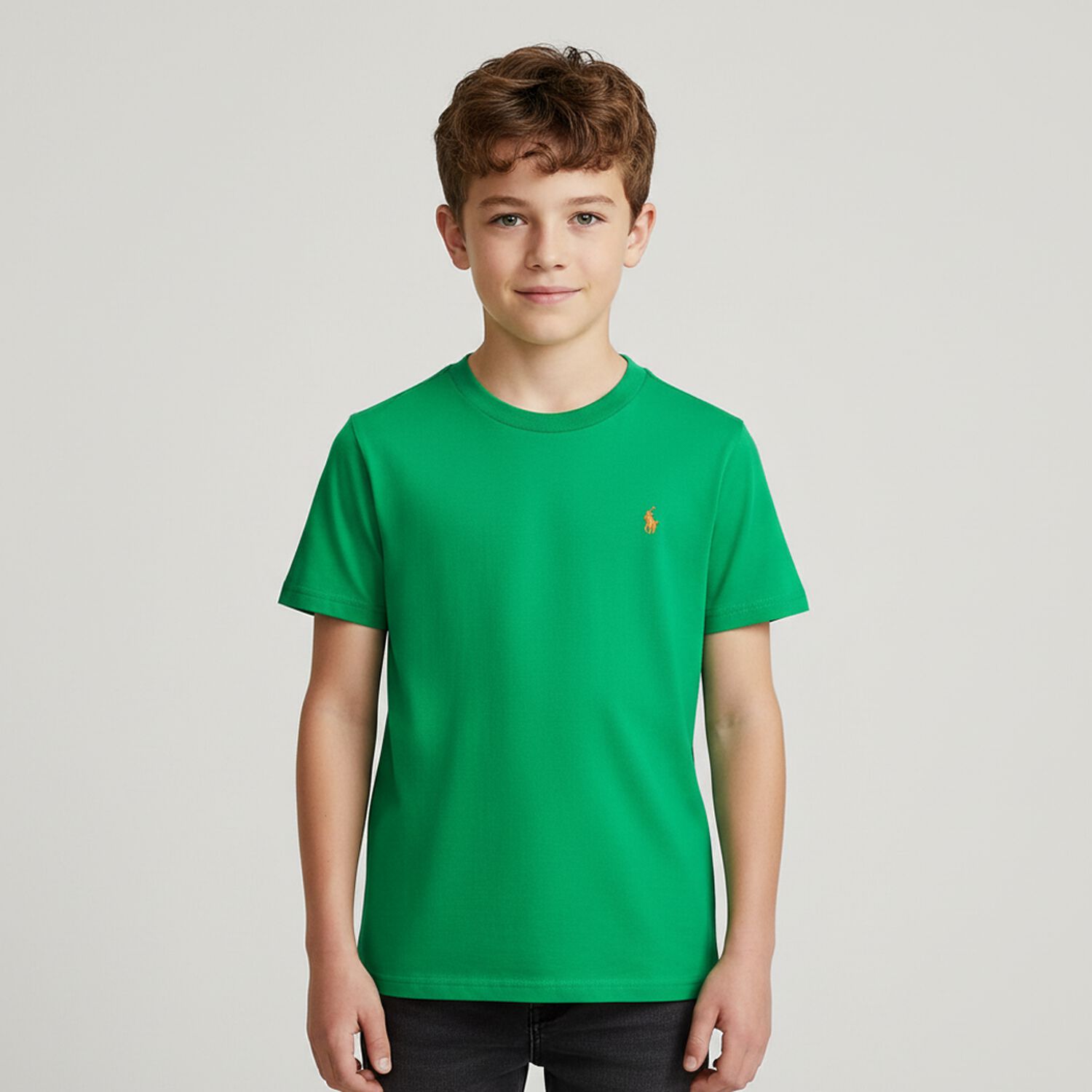 Boys Green Logo T-Shirt, 1, hi-res image number null
