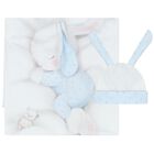 طقم بطانية أولاد بطبعة الأرنب باللون الأبيض والأزرق, 2, hi-res