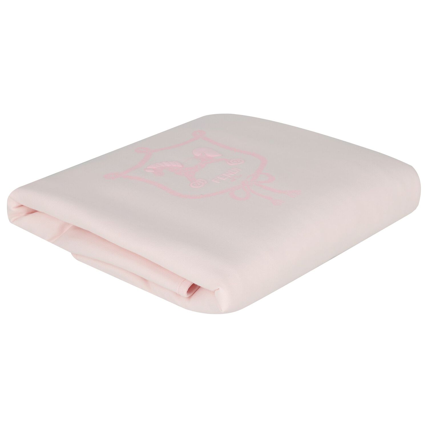 Baby Girls Pink Logo Baby Blanket, 1, hi-res