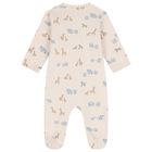 Baby Boys Beige & Blue Babygrows ( 2-Pack ), 2, hi-res