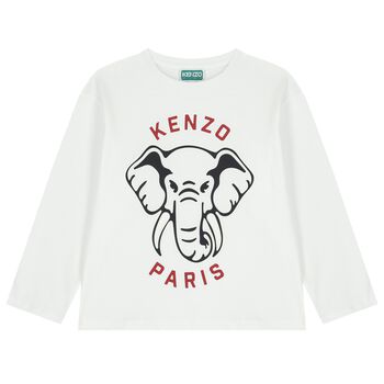 White Elephant Logo Long Sleeve Top