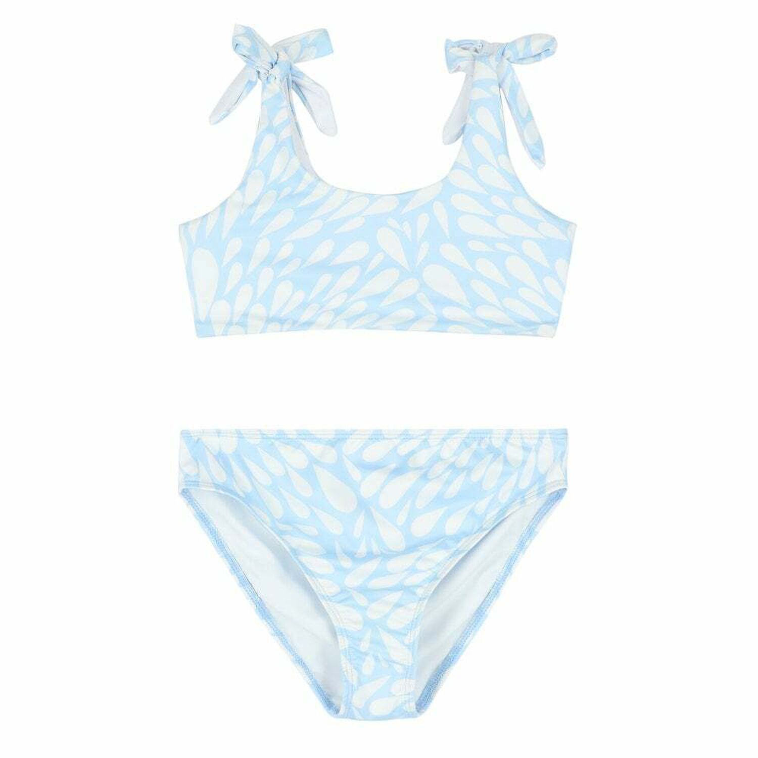 Girls White & Blue Bikini, 1, hi-res