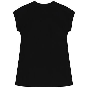 Girls Black Logo Dress