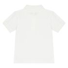 Baby Boys White & Blue Polo Bear Shorts Set, 1, hi-res