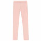 Girls Pink Logo Leggings, 1, hi-res