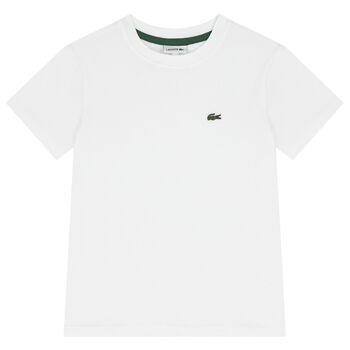 Boys White Logo T-Shirt