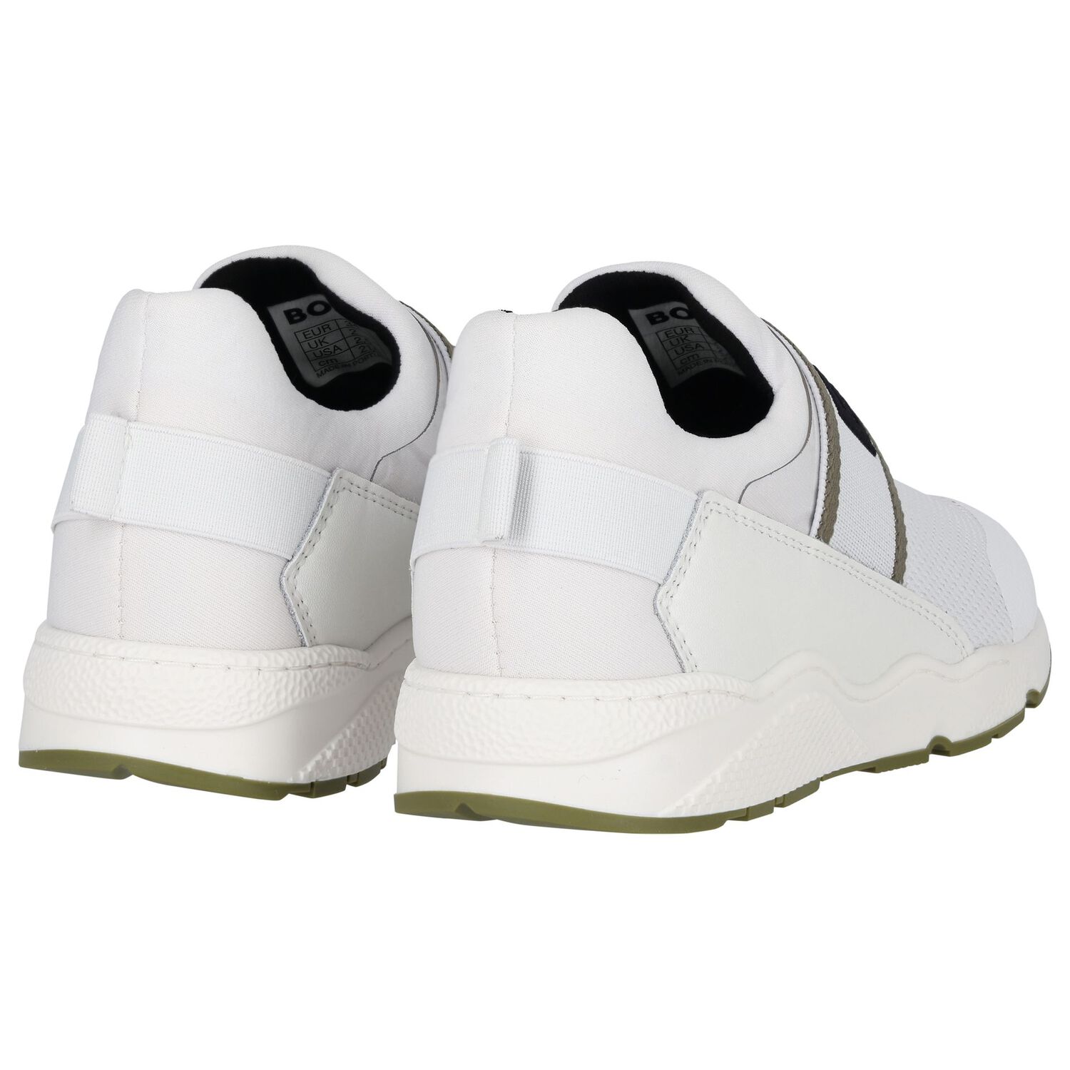 Boys White Logo Trainers, 2, hi-res image number null