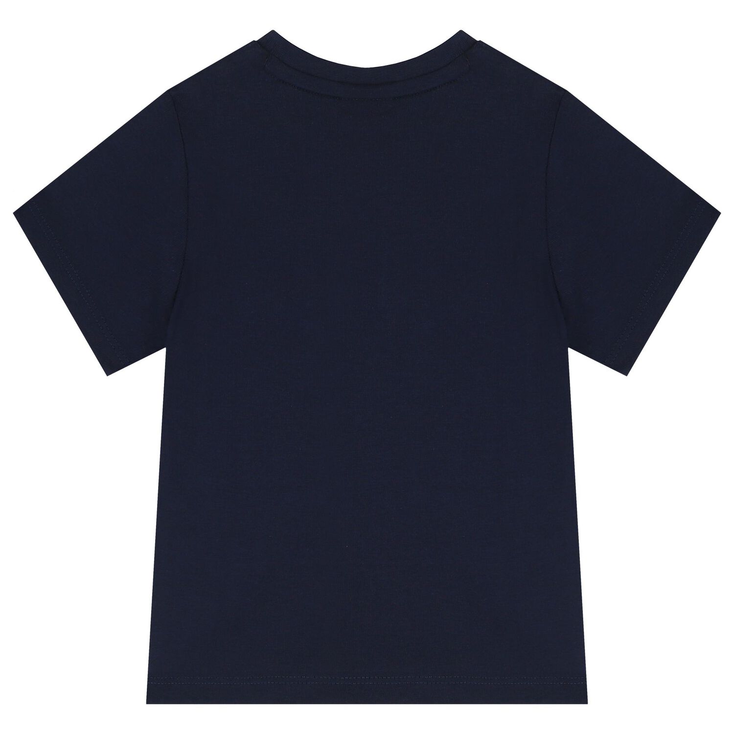 تيشيرت أولاد بالشعار باللون الكحلي, 4, hi-res