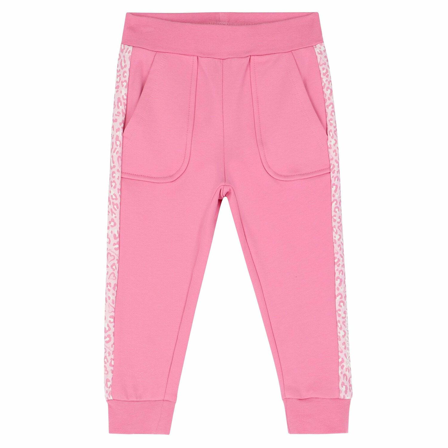 Younger Girls Pink Joggers, 1, hi-res