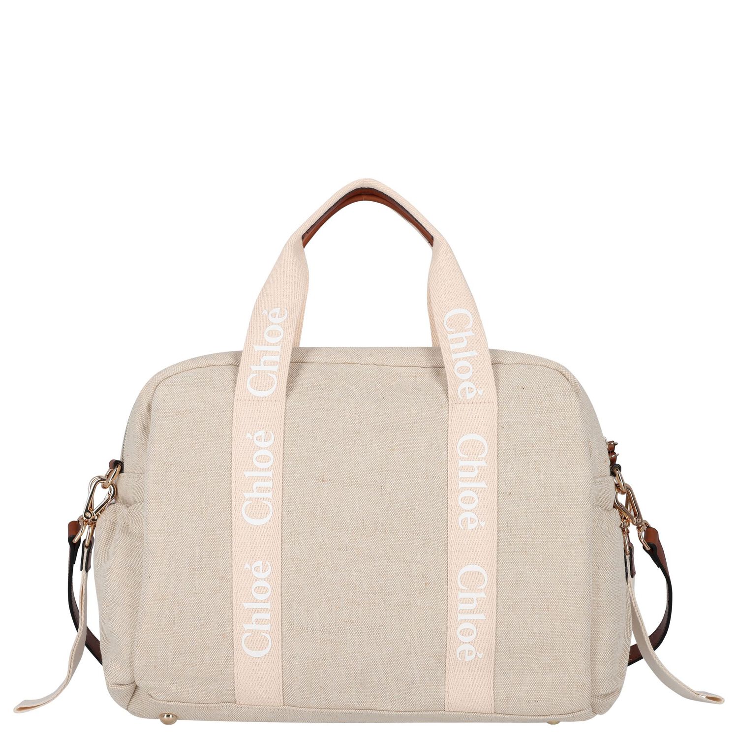 شنطة مواليد للبنات بالشعار باللون البيج, 1, hi-res