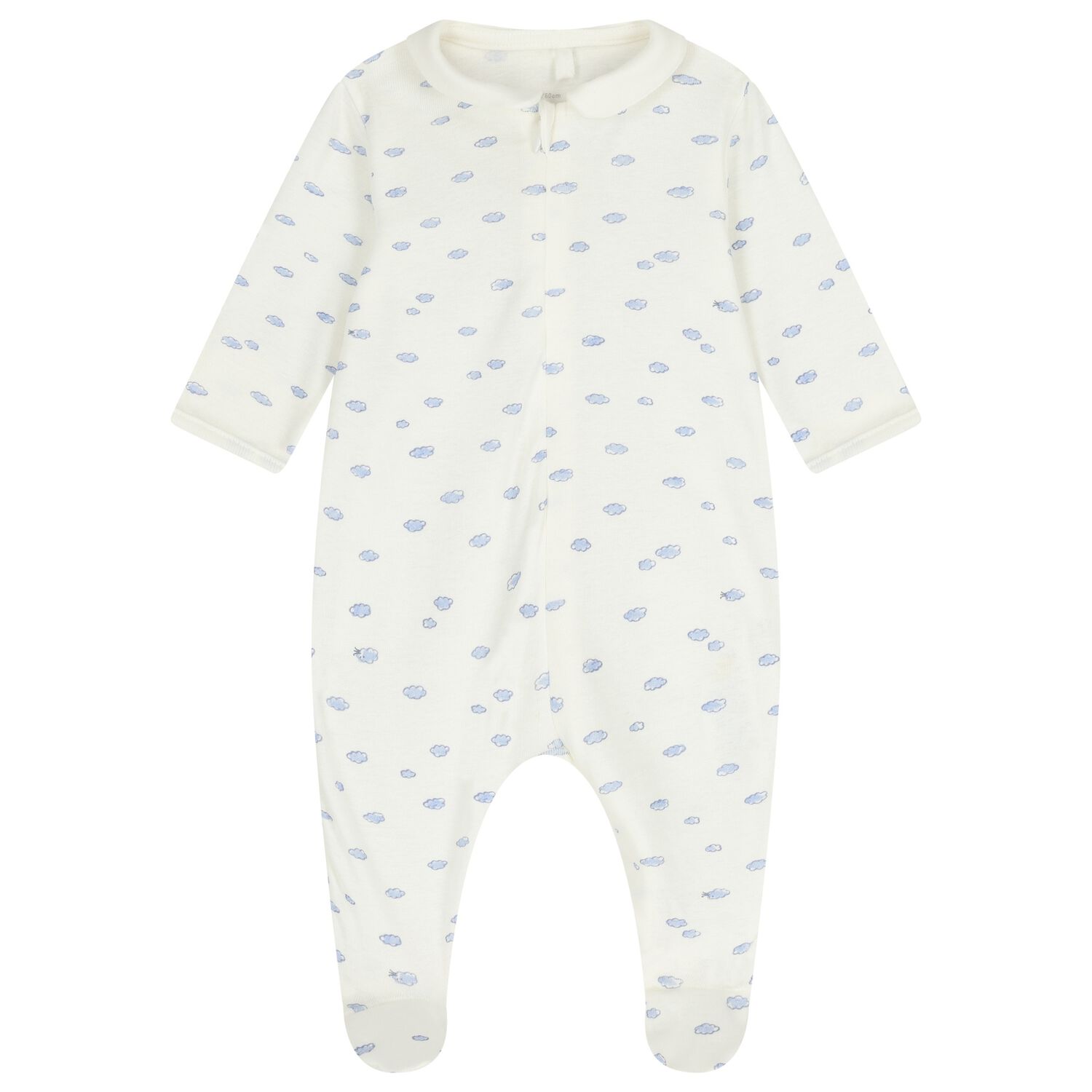 Baby Boys Ivory Cloud Babygrow, 1, hi-res